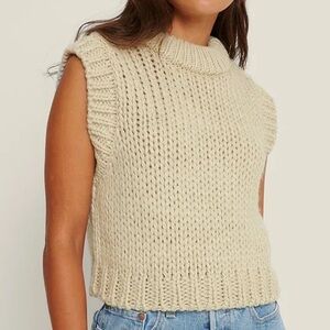 Na-KD Chunky Knit Sweater Vest